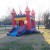 blue castle with a slide from big sky party rentals 3